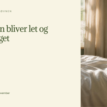 Artikelcover med teksten Når søvnen bliver let og hjernen tåget, af læge Majken Brinkmann